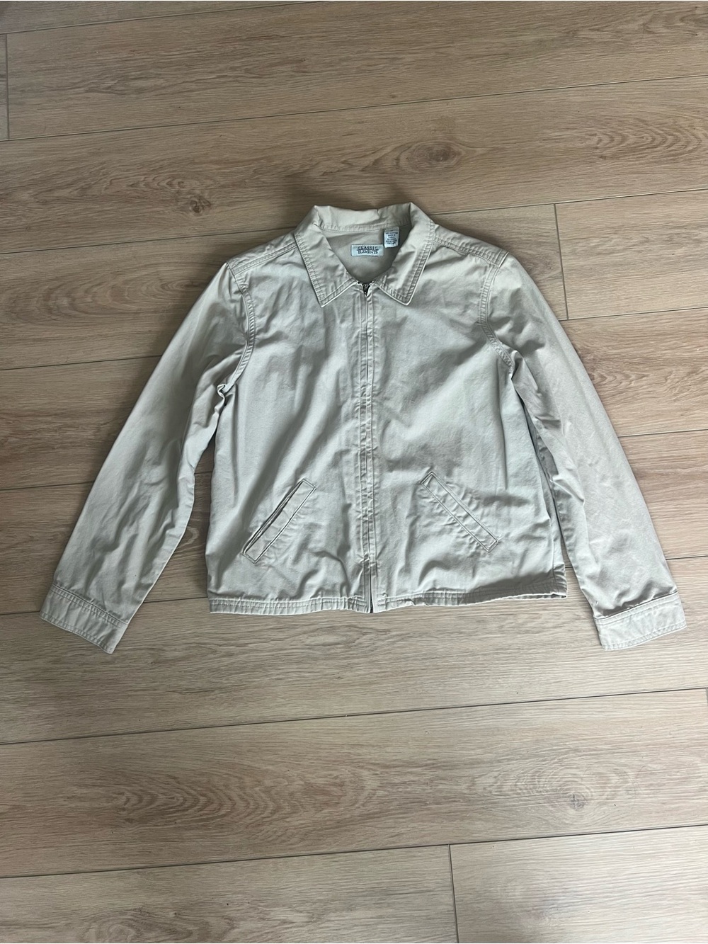 Classic Elements Neutral Beige Zip Jacket